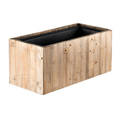 Wood class bloempotten