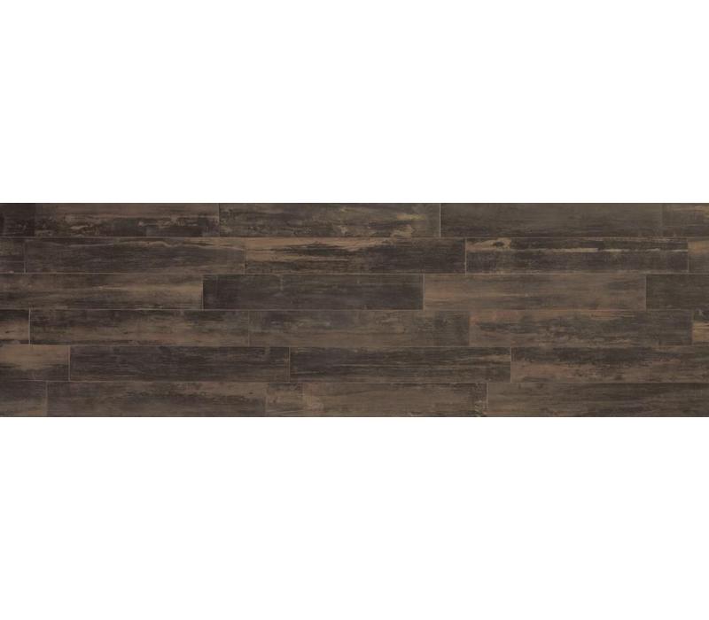 vloertegel REMAKE Brown 29,7x120 cm rett.