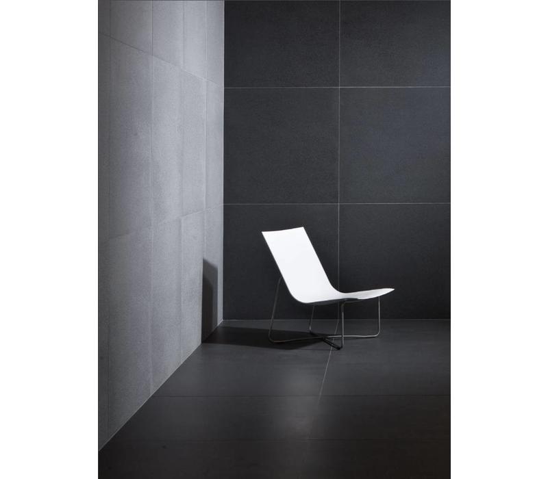 vloertegel QUARTZ  Anthracite Black 90x90 cm - vlak