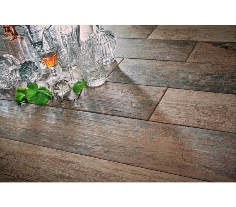 vloertegel CAVA Cognac 29,5x120 cm rett.