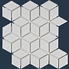 mozaïek PARIS 3D Cubic Glossy White