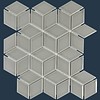 mozaïek PARIS 3D Cubic Glossy Light Grey