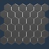 The Mosaic Factory mozaïek BARCELONA Hexagon Matt Dark Grey 51x59