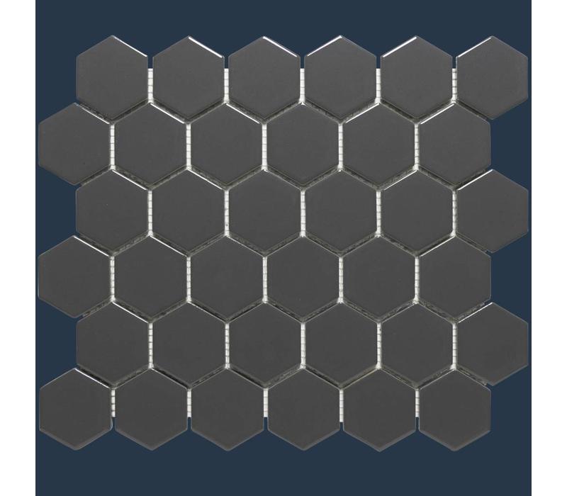 mozaïek BARCELONA Hexagon Matt Dark Grey 51x59