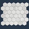 The Mosaic Factory mozaïek BARCELONA Hexagon Carrara White Marble Effect