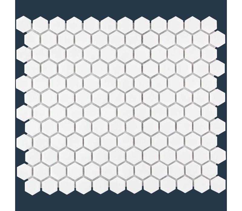 mozaïek BARCELONA Hexagon Glossy Extra White 23x26