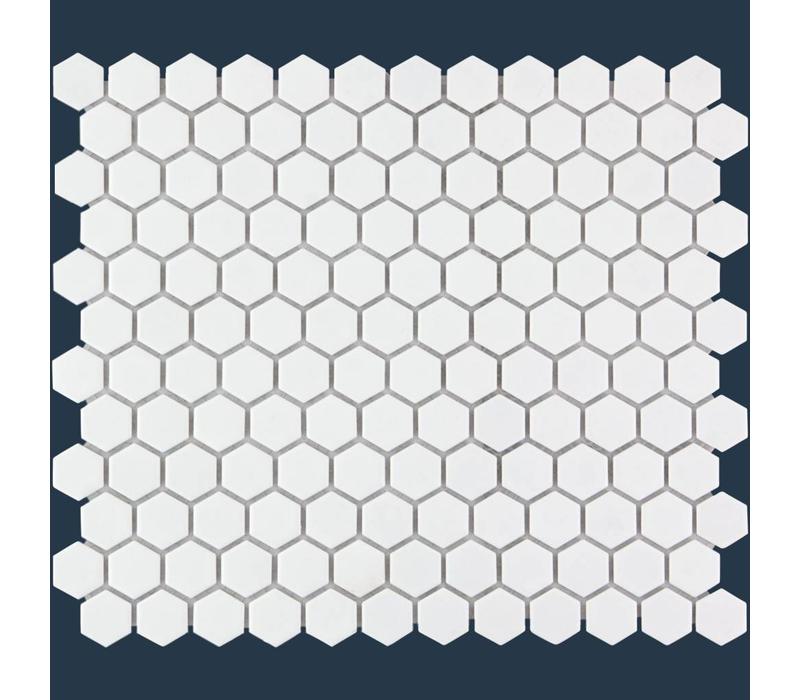 mozaïek BARCELONA Hexagon Matt White 23x26