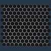 mozaïek BARCELONA Hexagon Matt Black 23x26