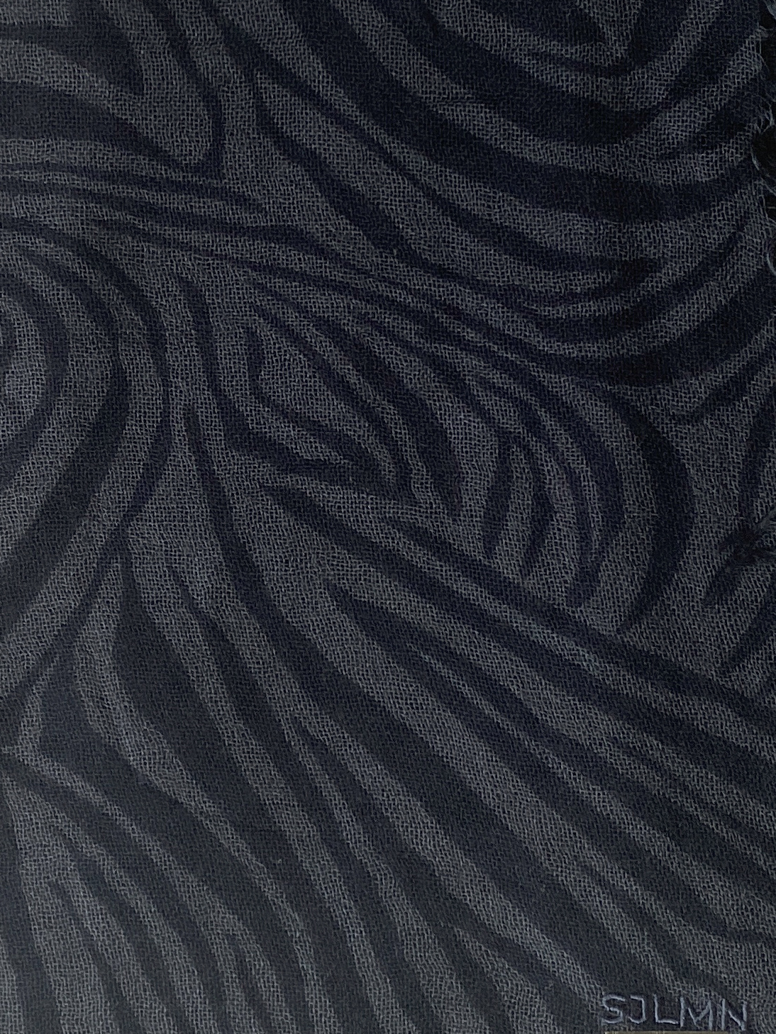 sjaal SjaalMania Cashmy Zebra Blue-ish