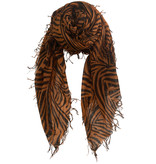 sjaal SjaalMania Cashmy Zebra Black-Brown sjaal SjaalMania Cashmy Zebra Black-Brown
