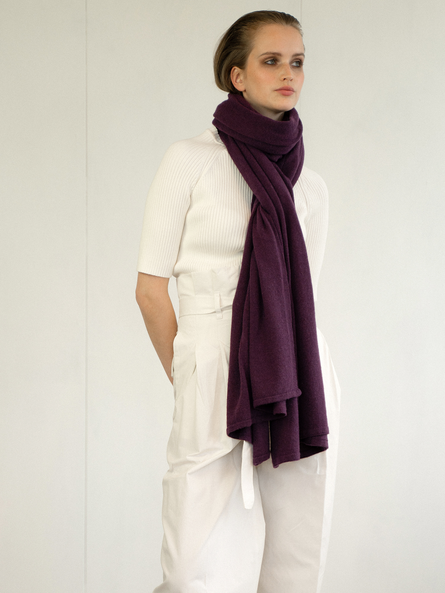 Sjaal SjaalMania Cosy Chic Plum