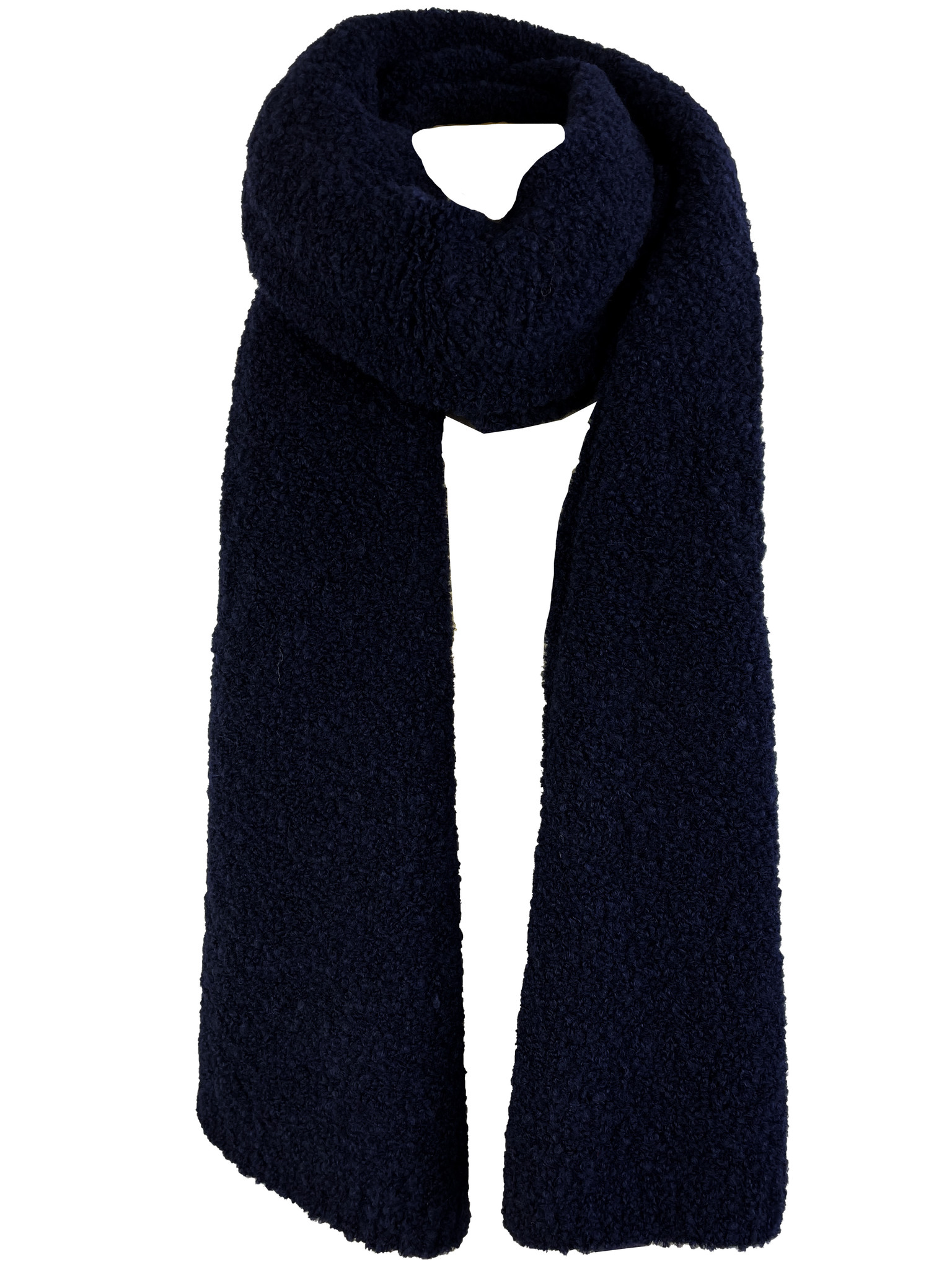 Cosy Bouclé Sjaal XL Navy