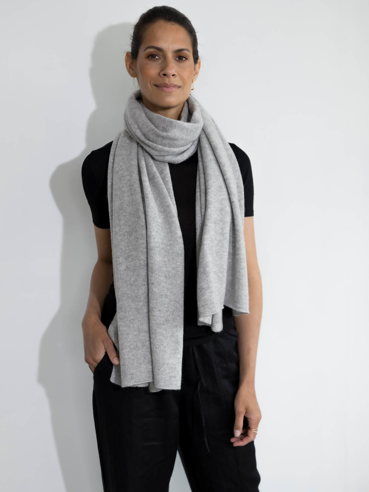 Sjaal SjaalMania Cosy 100% Cashmere Foggy