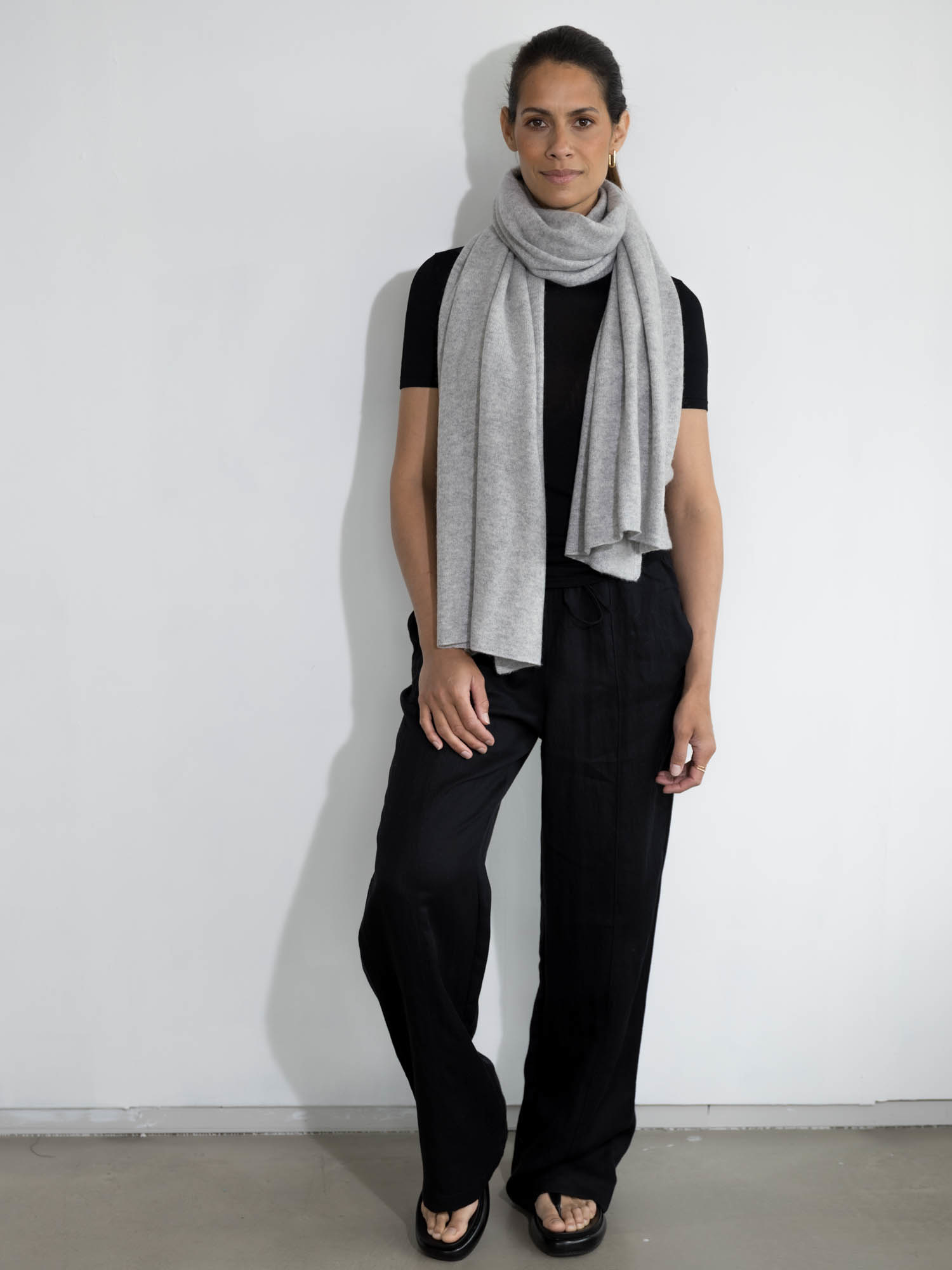 Sjaal SjaalMania Cosy 100% Cashmere Foggy