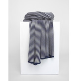 Sjaal SjaalMania Cosy Chic Stripes Denim / Light Sand