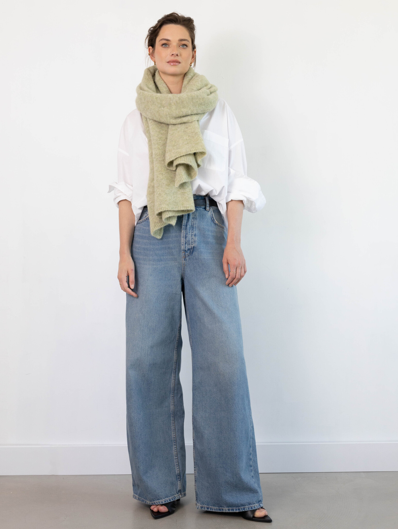 Cosy Alpaca Soft Green Melange