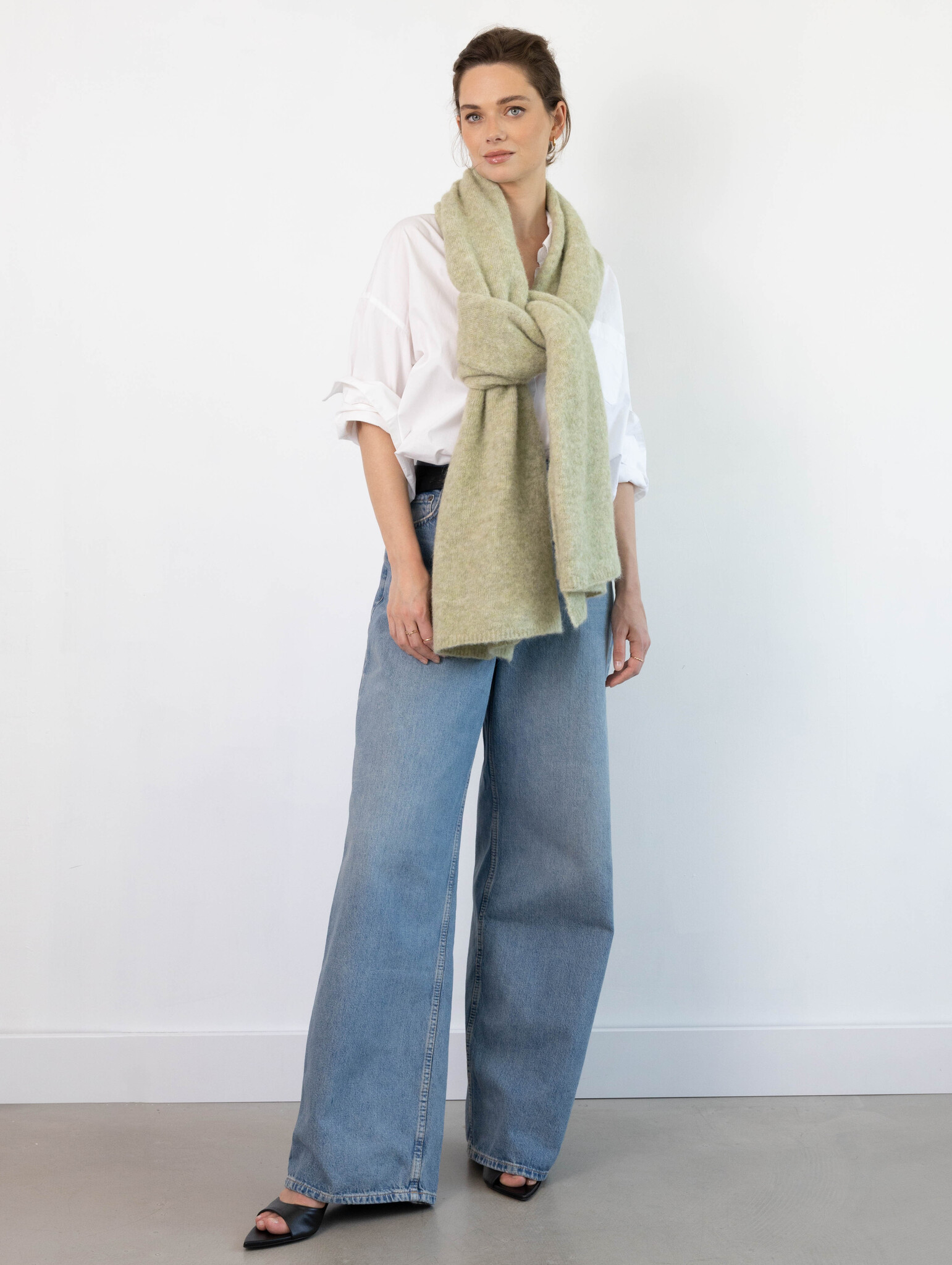Cosy Alpaca Soft Green Melange