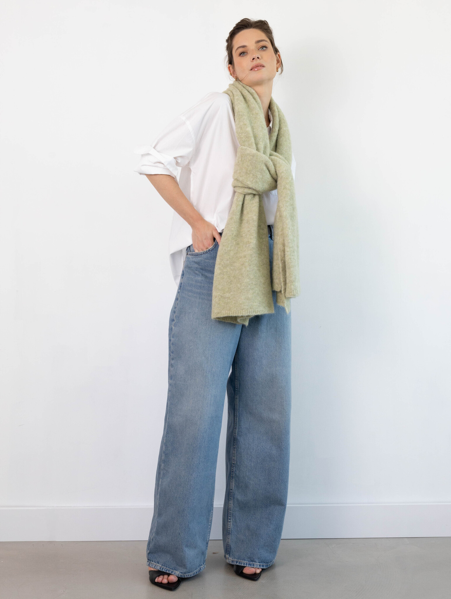 Cosy Alpaca Soft Green Melange