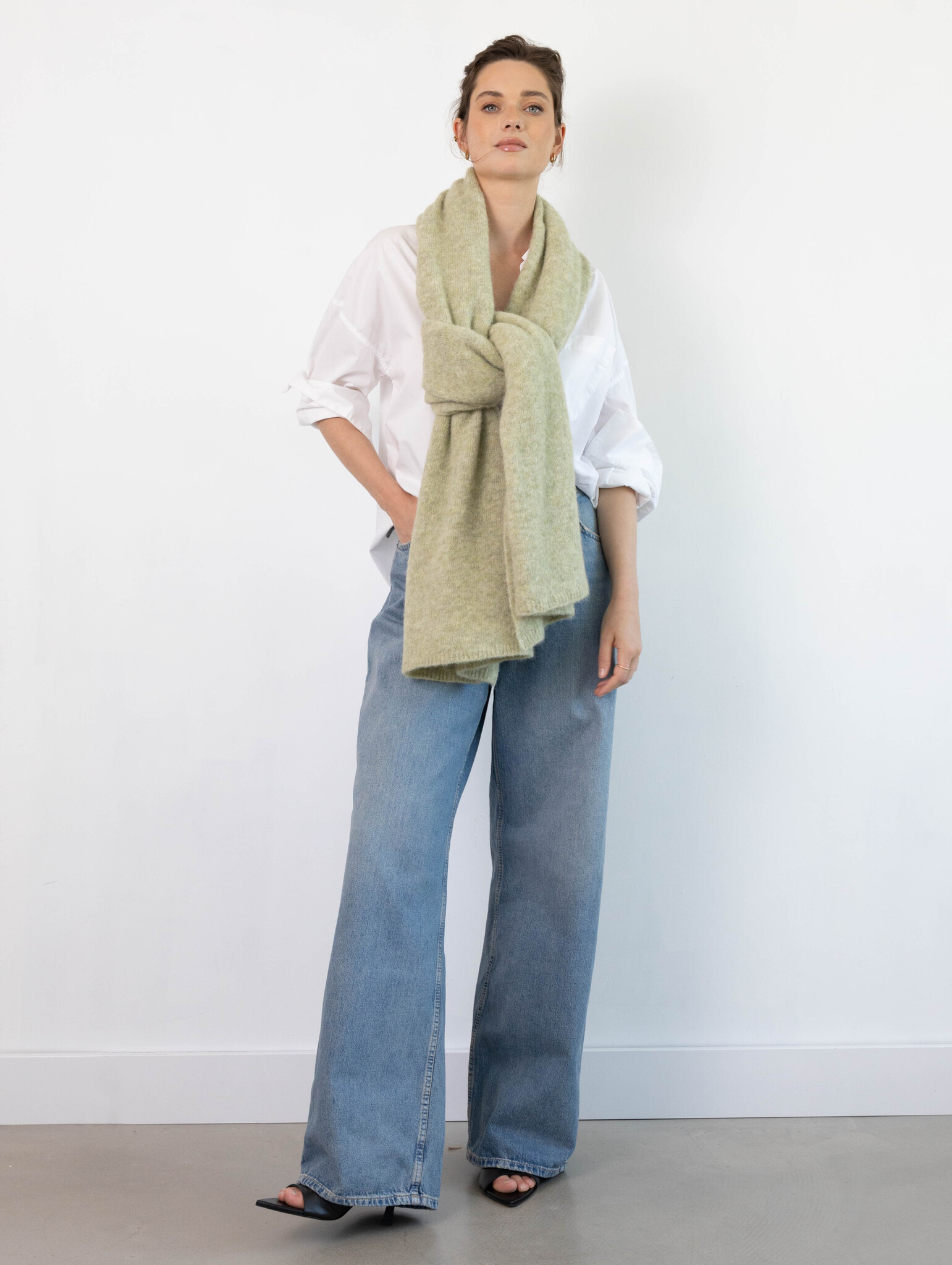 Cosy Alpaca Soft Green Melange