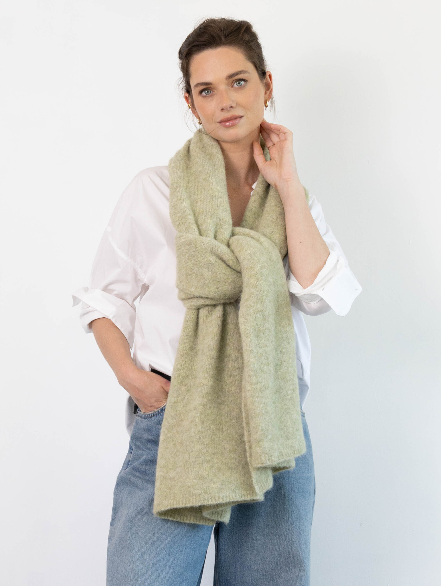 Cosy Alpaca Soft Green Melange
