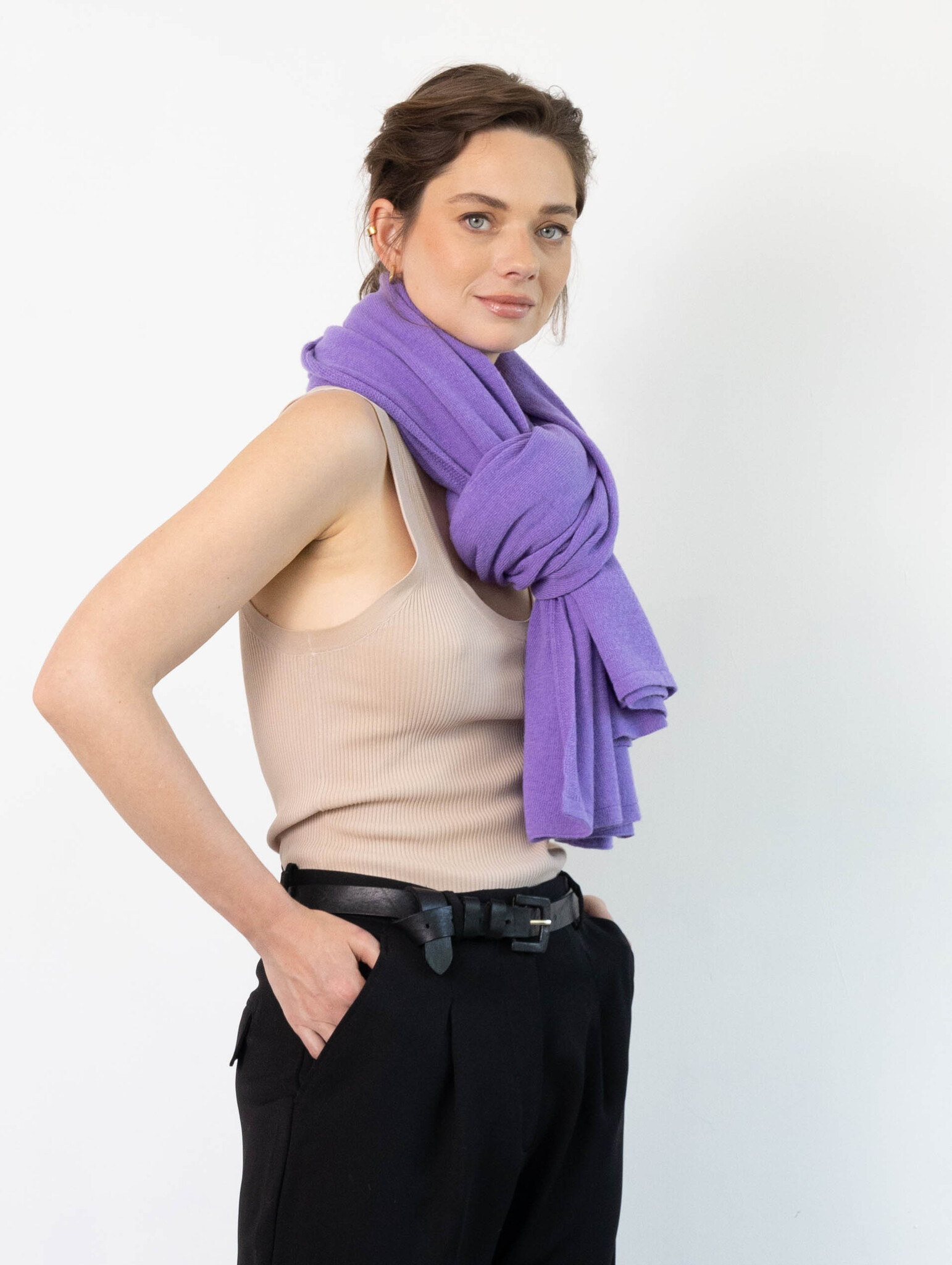 Sjaal Cosy Short Lavender