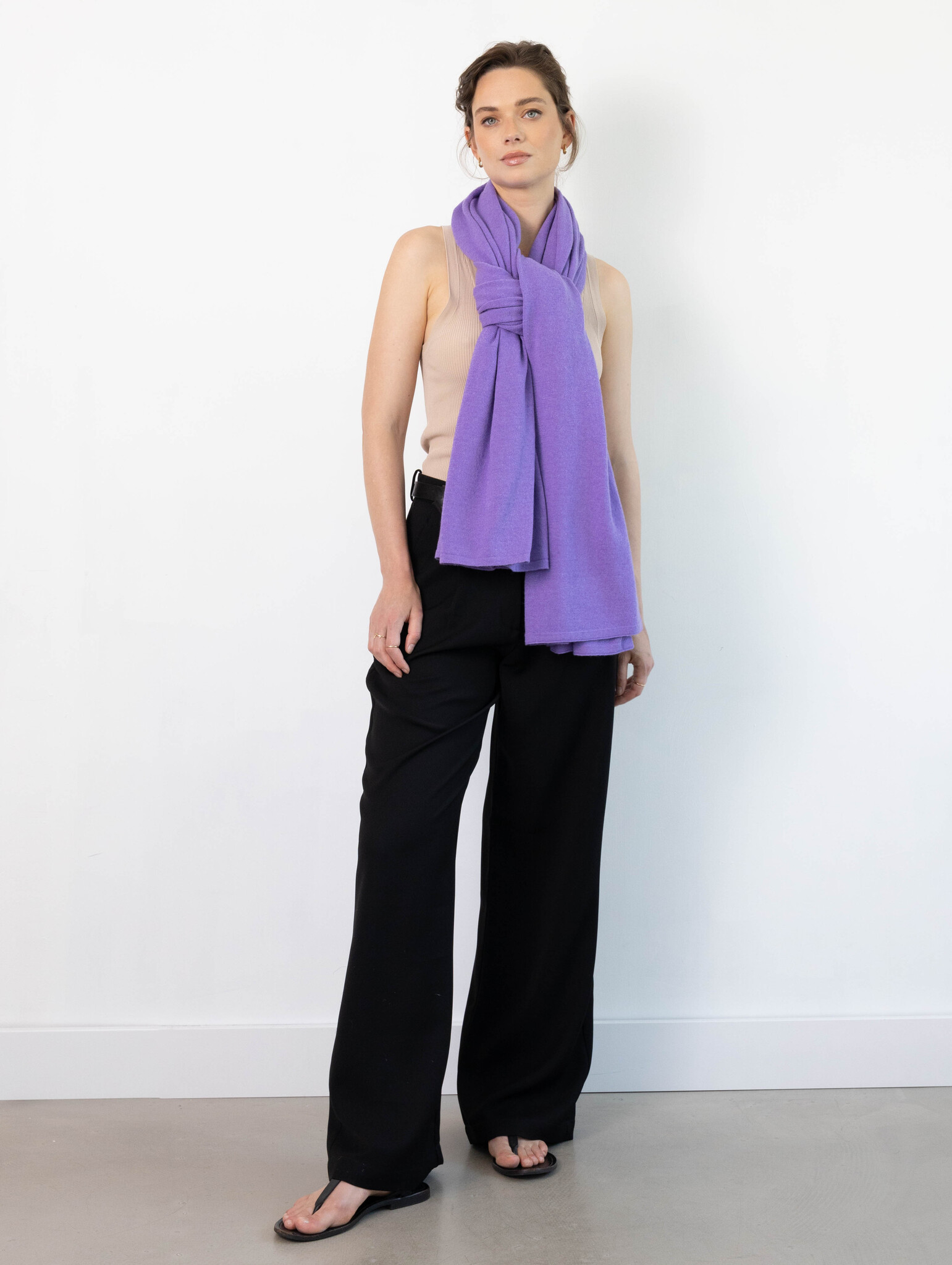 Sjaal Cosy Short Lavender