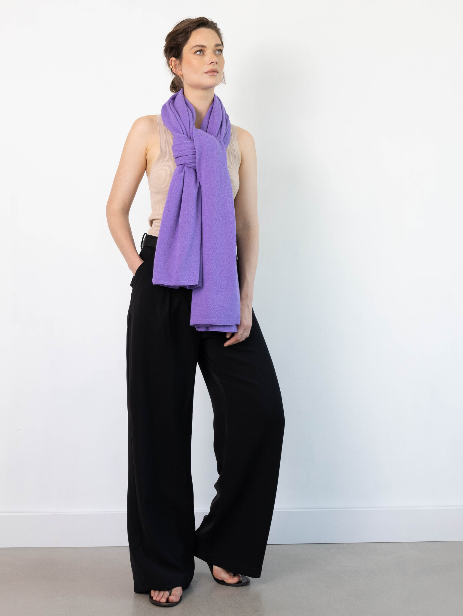 Sjaal Cosy Short Lavender