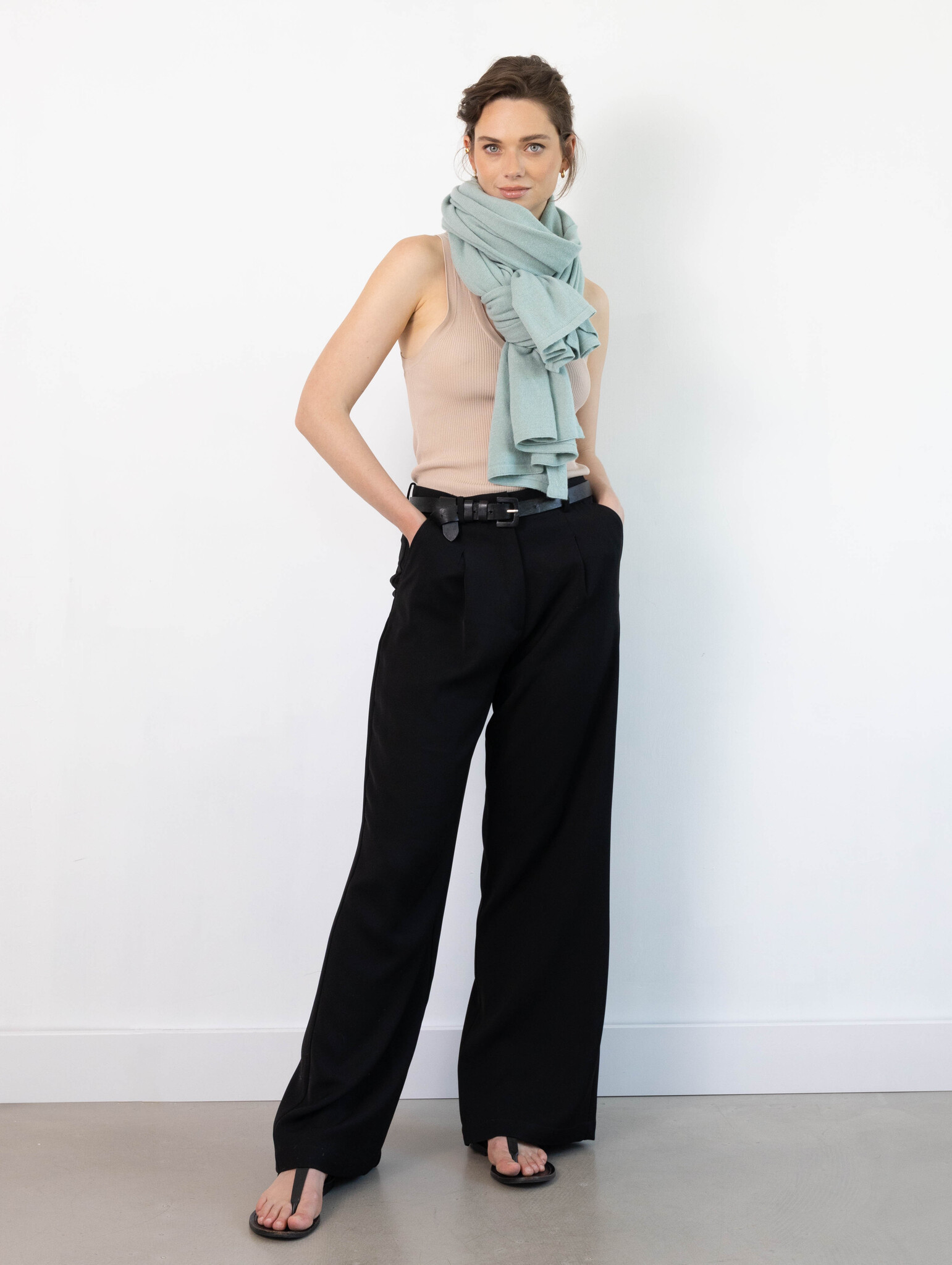 Sjaal Cosy Short Seagreen
