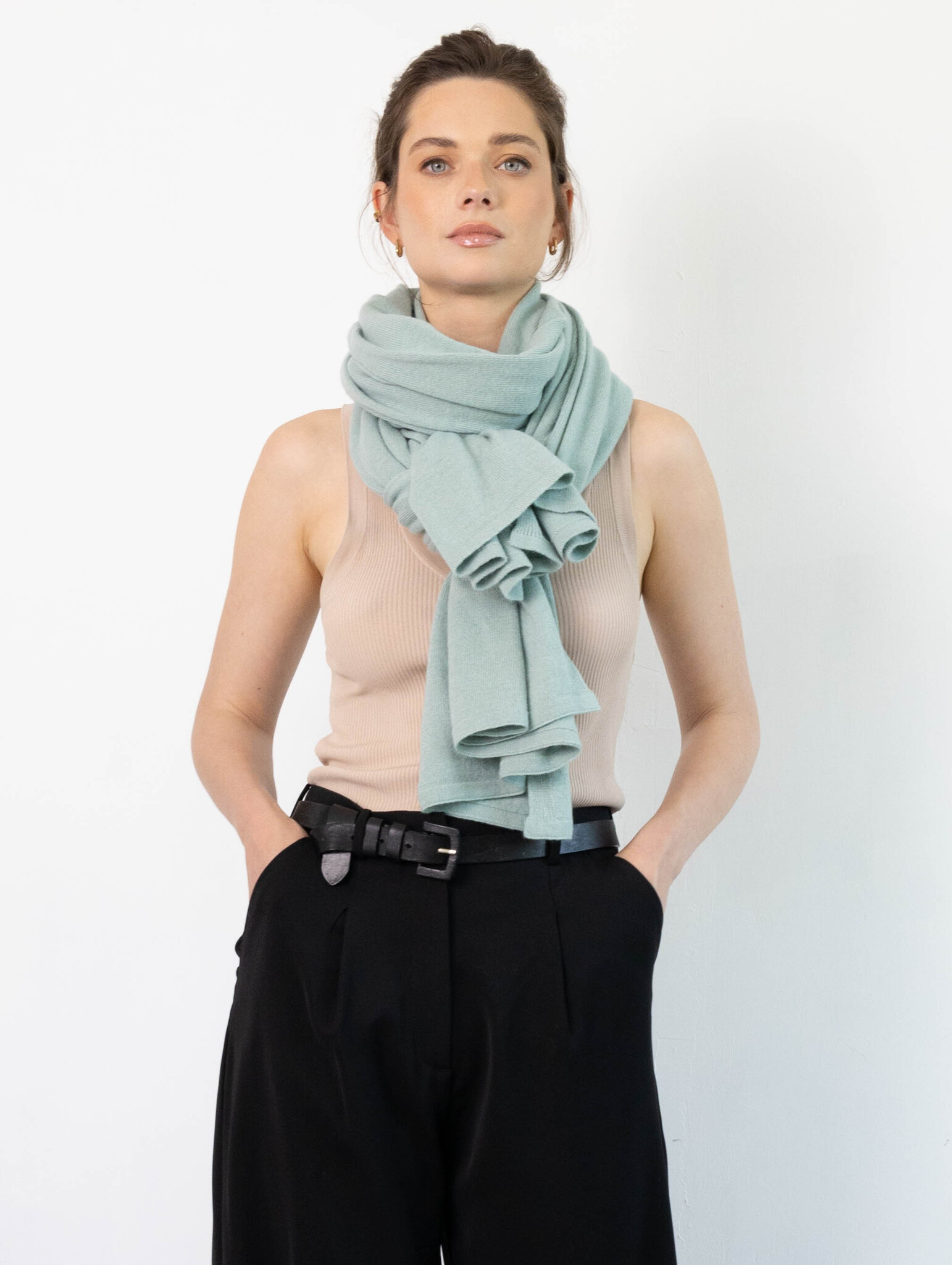 Sjaal Cosy Short Seagreen