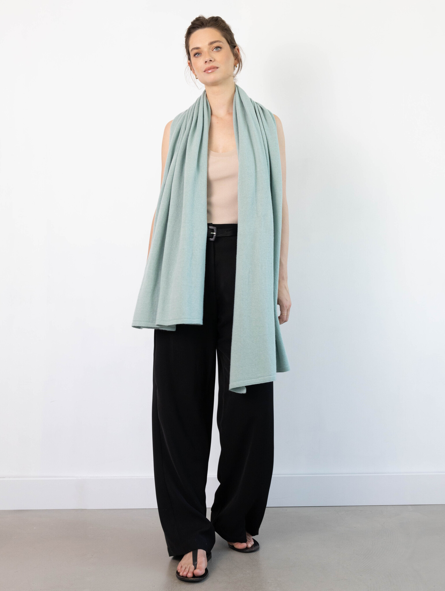 Sjaal Cosy Short Seagreen