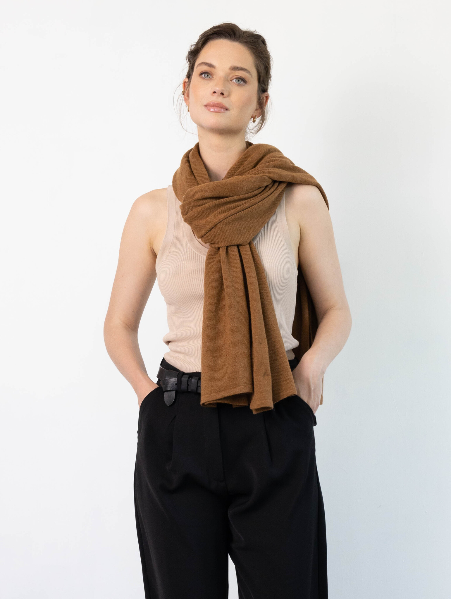 Sjaal Cosy Short Toffee