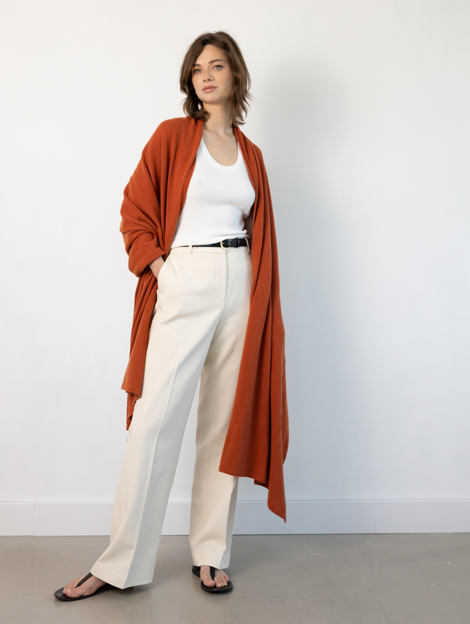 Sjaal SjaalMania Cosy Chic Brique