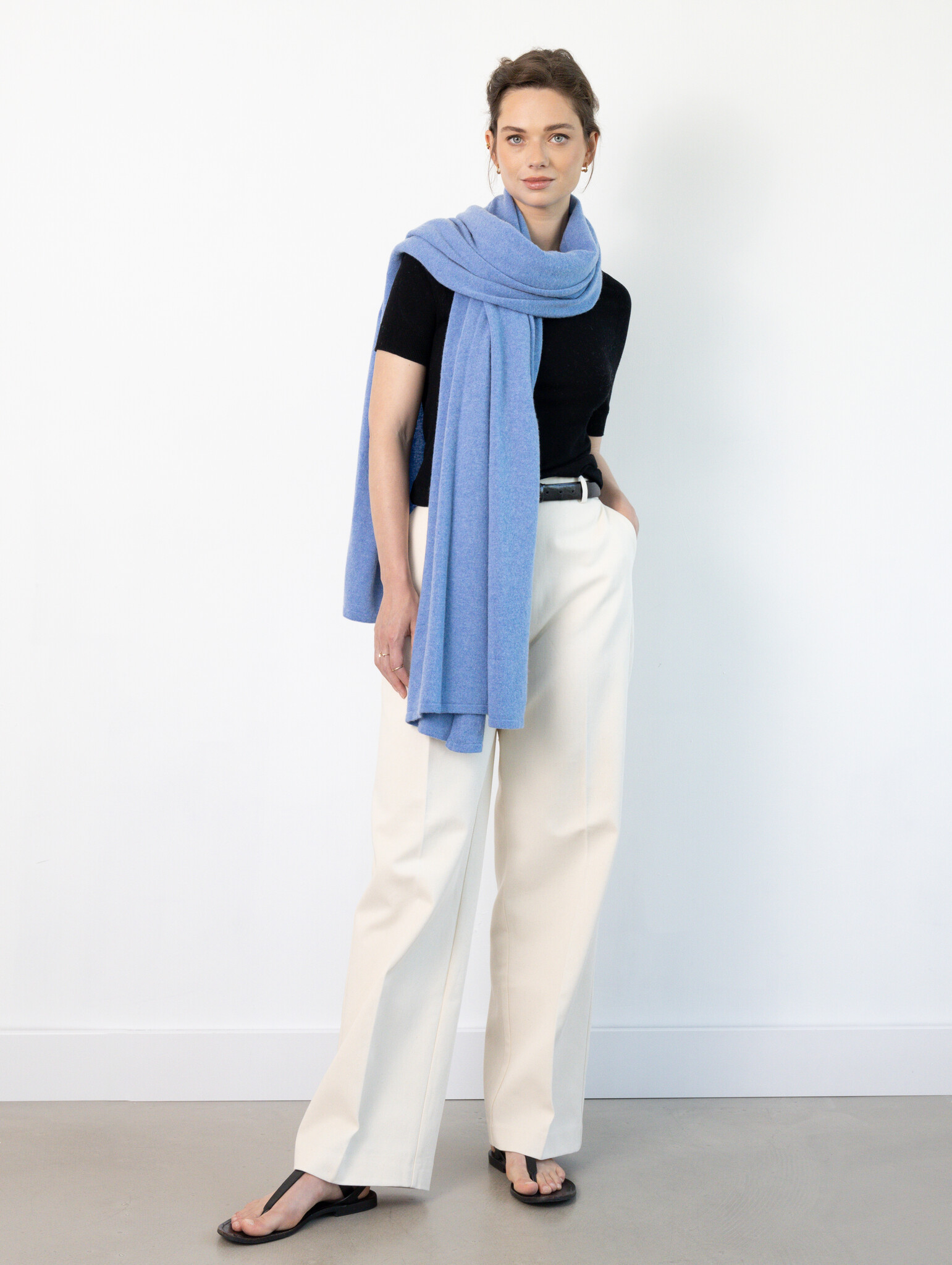 Sjaal SjaalMania Cosy Chic Mid Denim