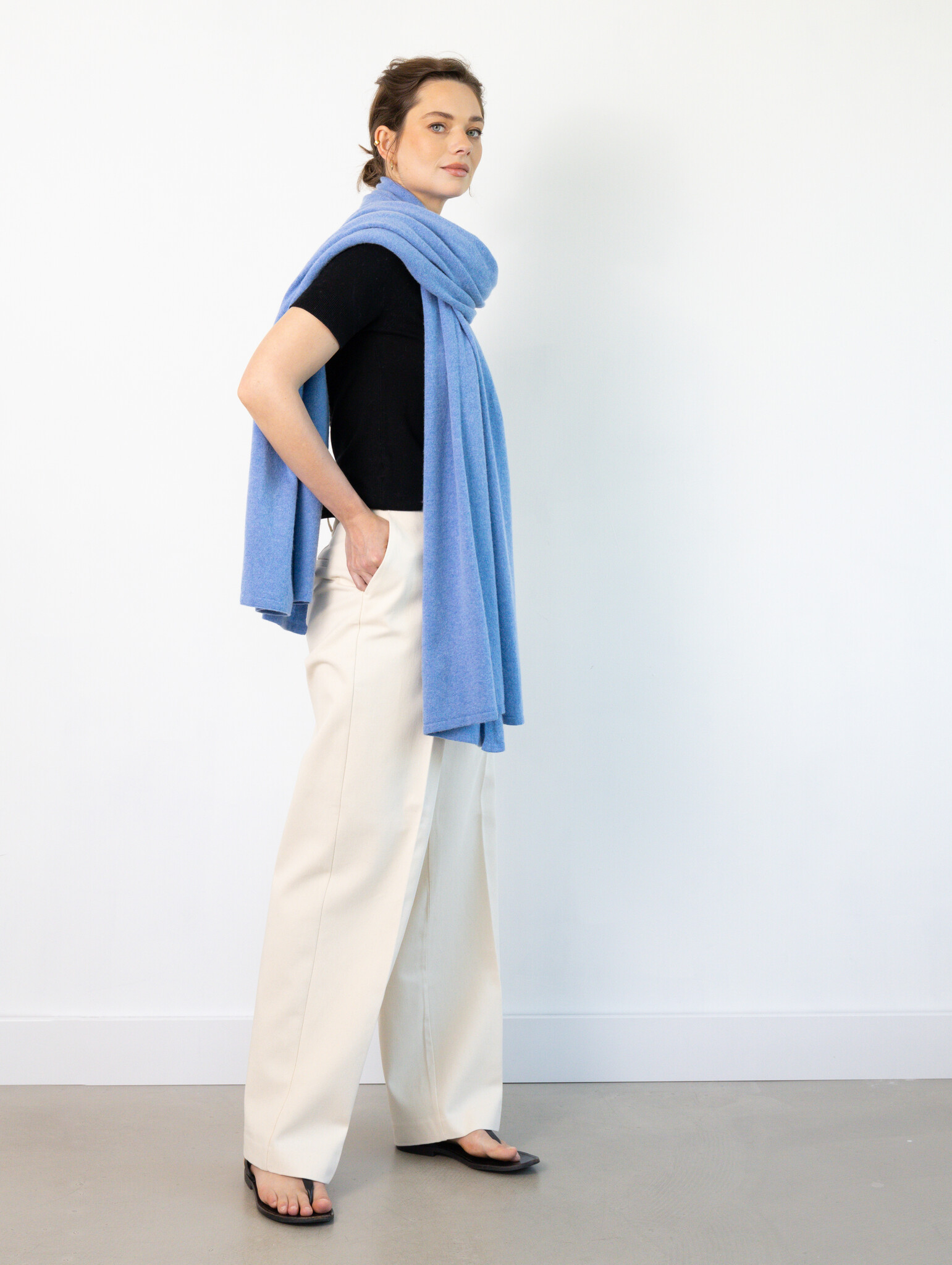 Sjaal SjaalMania Cosy Chic Mid Denim