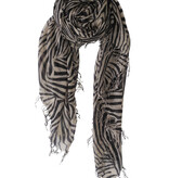 Sjaal Cosy Cashmy Zebra Black-Sesame