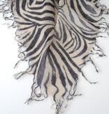 Sjaal Cosy Cashmy Zebra Black-Sesame