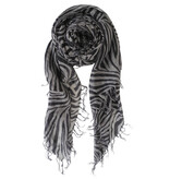 Sjaal Cosy Cashmy Zebra Black-Frost Grey Sjaal Cosy Cashmy Zebra Black-Frost Grey