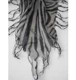 Sjaal Cosy Cashmy Zebra Black-Frost Grey Sjaal Cosy Cashmy Zebra Black-Frost Grey