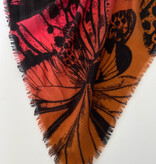 Sjaal 100% Cashmere Butterfly Multi Colour