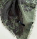 Sjaal 100% Cashmere Butterfly Sage - Solid Black