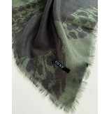 Sjaal 100% Cashmere Butterfly Sage - Solid Black