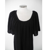 Off Shoulder Dress Solid Black