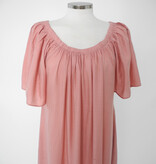 The Off Shoulder Dress Dusty Pink