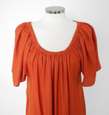 The Off Shoulder Dress Burnt Orange