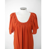 The Off Shoulder Dress Burnt Orange