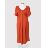 The Off Shoulder Dress Burnt Orange