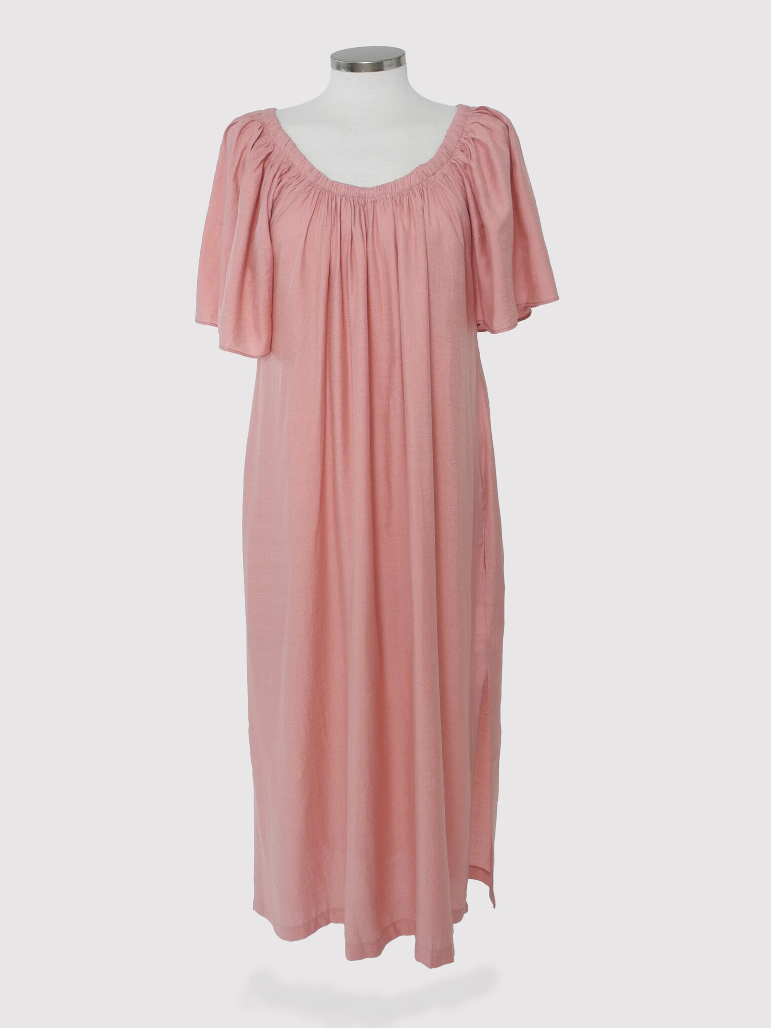 The Off Shoulder Dress Dusty Pink