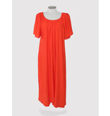 The Off Shoulder Dress Vibrant Orange