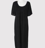 Off Shoulder Dress Solid Black