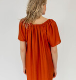 C.O.S.Y by SjaalMania The Off Shoulder Dress Burnt Orange